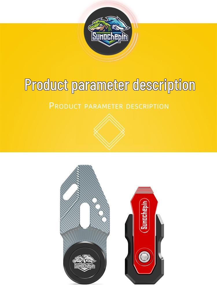 Universal No-Drill Front-Mounted Hook for Electric Scooters & Motorcycles