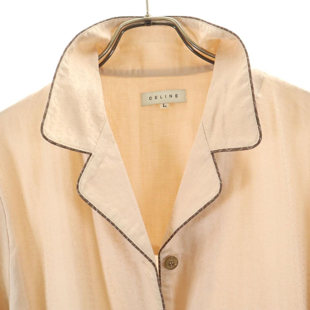 CELINE made in Japan Macadam Pattern Long sleeve Room wear L pajamas Women Used