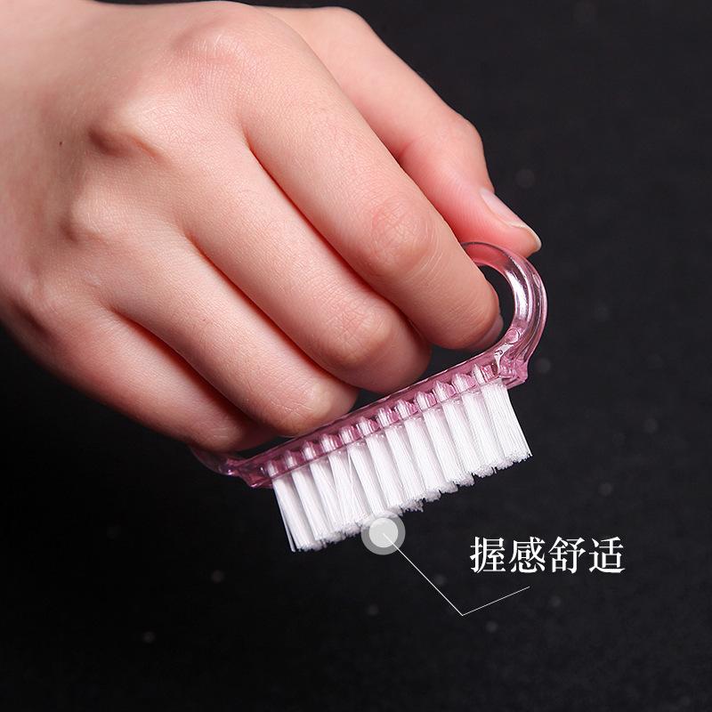 1/3Pcs Acrylic Nail Brush Color Nail Art Manicure Pedicure Soft Remove Dust Plastic Cleaning Nail Brushes File Tools Set