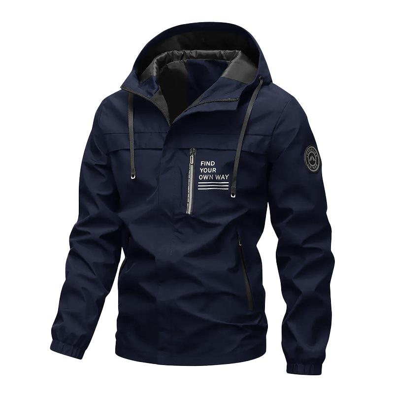 European Style Men's Windproof Waterproof Outdoor Jacket - Autumn/Winter 2026 Collection