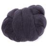 55g Colored Needle Felting Wool Roving Spinning Sewing Trimming Handiwork Material (Dark Gray)