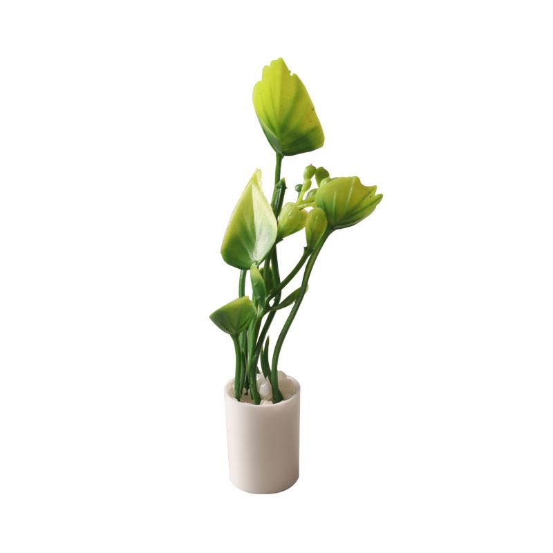 Miniature Potted Greenery Plant for 1:12 Scale Dollhouse BJD Pretend Play