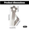 10Pcs Tablecloth Clips, Stainless Steel Tablecloth Clips for Tables, Floral Pattern Triangle Shape Tablecloth Clips, Suitable for 1-4 Cm Thick Tables