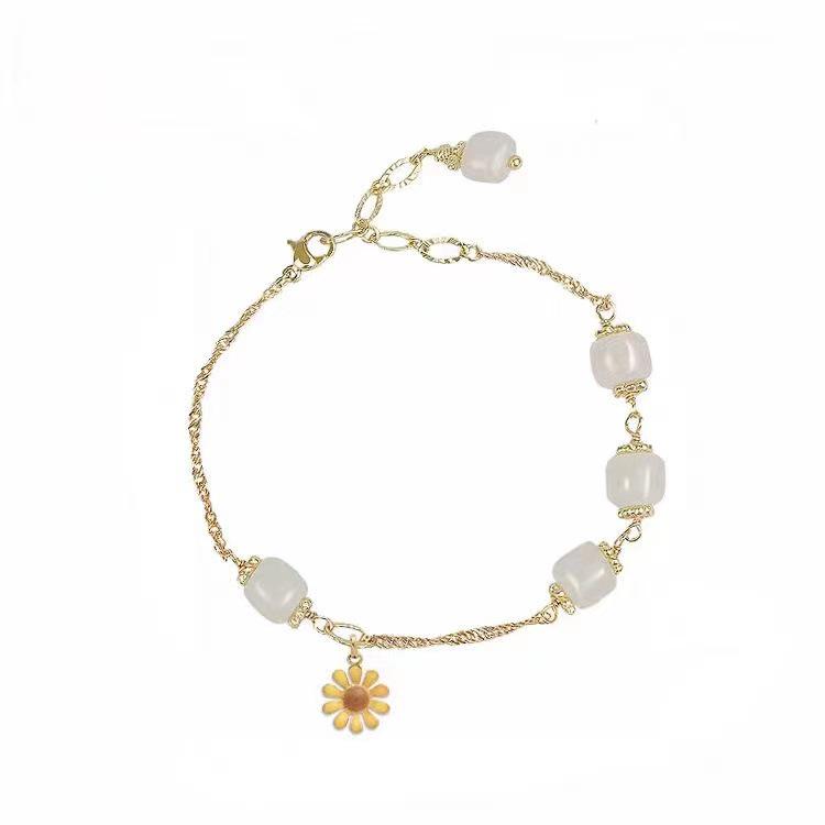 

Оригинальный браслет с подсолнухом: Минь Хуэй Ван Ювэнь Стиль для женщин - Идеальный подарок для девушки или лучшей подруги