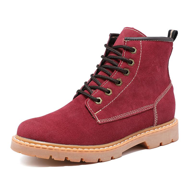 Cowboy Boots Leather Waterproof Men'S Boots Martin Boots British Tooling Boots Outdoor Desert Boots Women'S Locomotive Boots