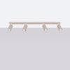 Lampa Sufitowa Nowoczesna Taupe Listwa 81 Cm Ruchome Karbowane Reflektorki 4Xgu10 10W Karbon Sollux Lighting
