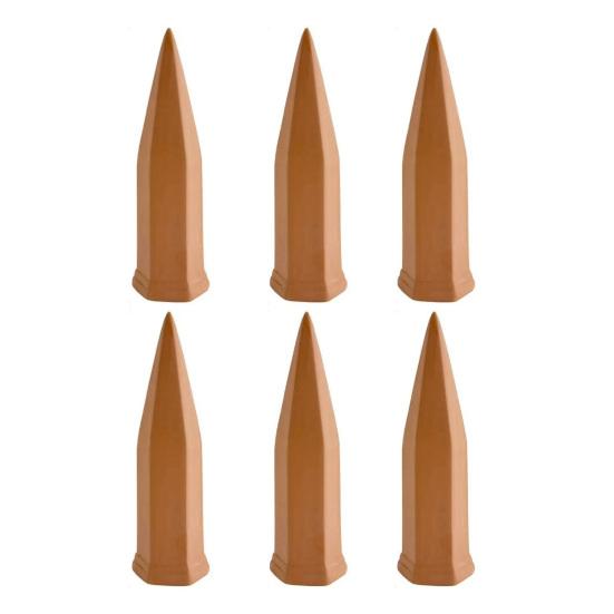 Terracotta Self Watering Spikes Vacation Plant Watering Stakes Slow Release Watering Spikes Compatible with Wine Bottles for Indoor Outdoor Plants