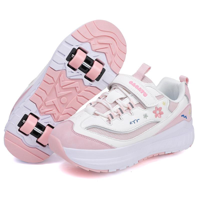 Girls  roller skates, sports shoes, mesh children s shoes, roller skates for older children, girls  four-wheel skates 29