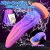 Luminous Silicone Octopus Phallus Super Large Anal Plug Self-Stimulator for Women