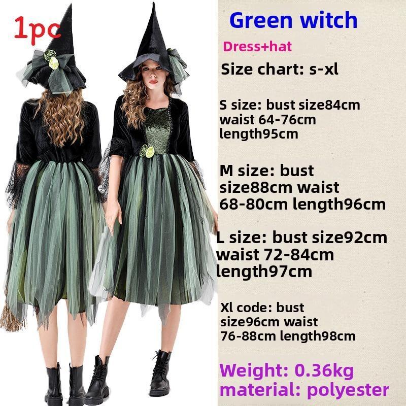 Cosplay Costume Witch With Polyester Material For Halloween And Parties Cosplay