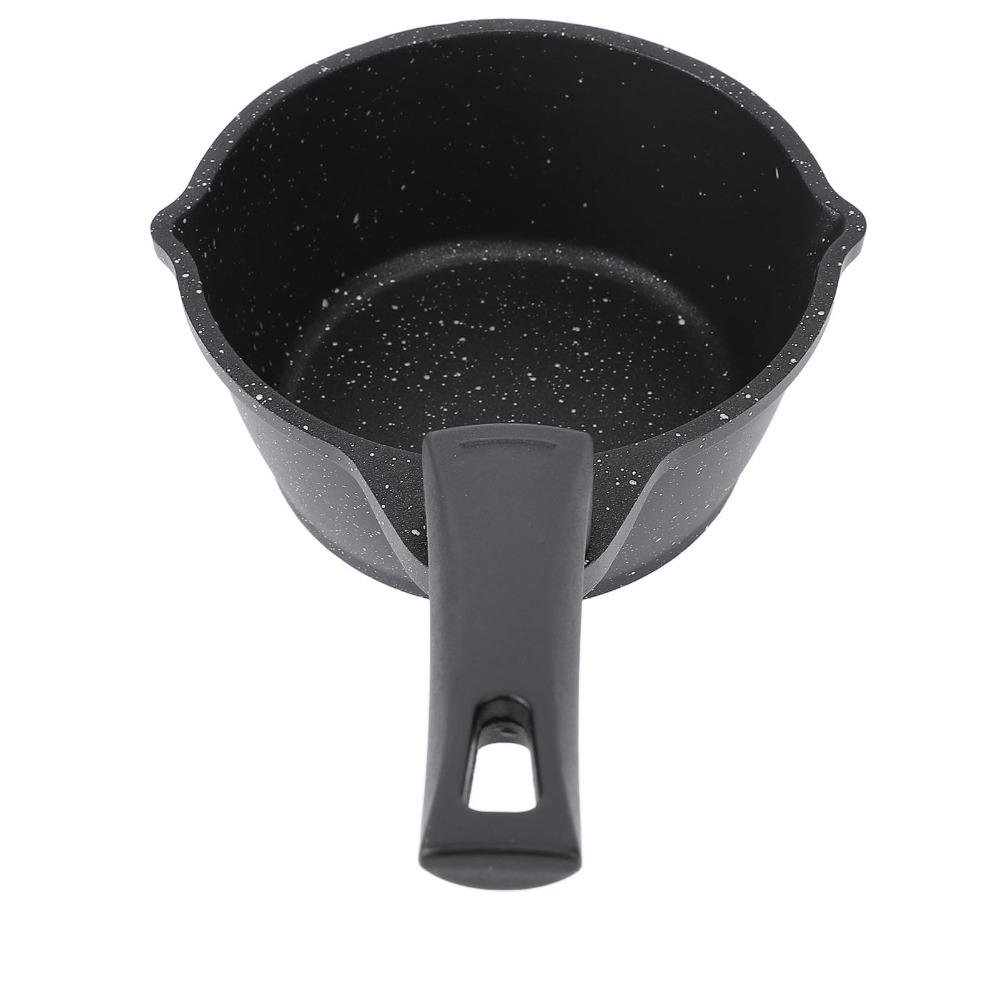 Pink and Beige Black Hot Oil Pan Anti-Stick Butter Warmer Pot Home Kitchen Restaurant