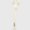 ADAUL Thin Long Tie Muffler - Ivory