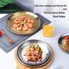 Korean Style Gold Stainless Steel Round Side Plate