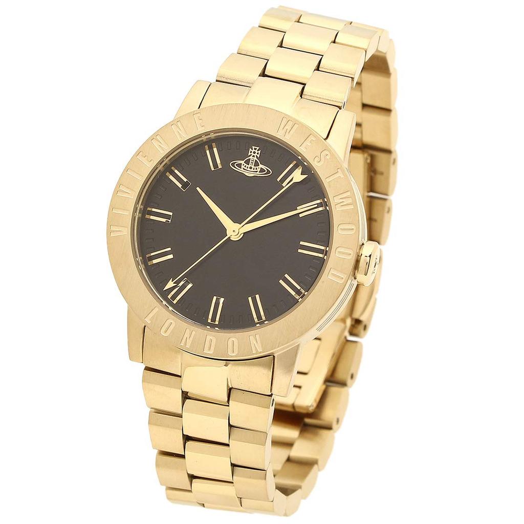 Vivienne Westwood Quartz Watch Black Gold VV213BKGD
