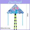 1.2 Meter Double-tailed Kite High-value Cartoon Pattern Wind Kite Grid Cloth Material