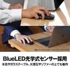 Buffalo Wireless Mobile Mouse Receiver Included FLEXUS Thin and Lightweight 5 Buttons Buttons Wireless Quiet BlueLED MIL Standard Compliant dpi