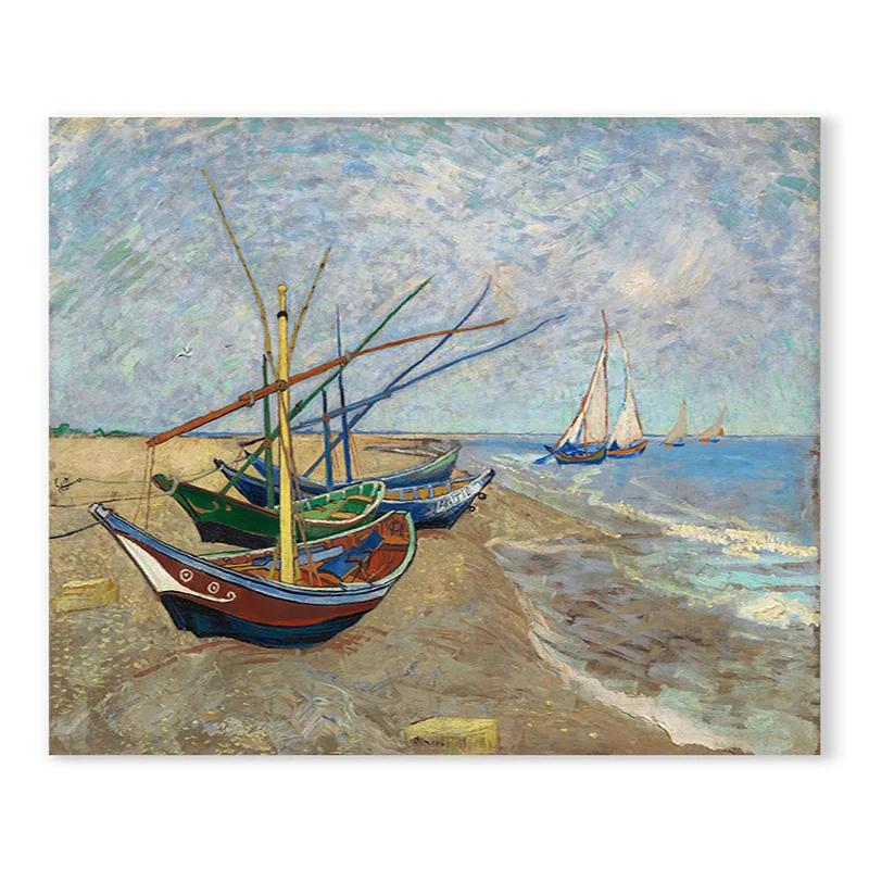 Monet Colour System Landscape Print Wall Art Nordic Village River Alpine Poster Beauty Canvas Painter Living Room Decoration