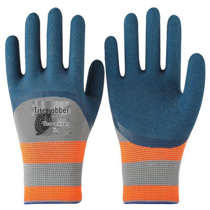 Прочные Рабочие Перчатки из Латексной Пены с Защитой от Порезов и Нескользящим Покрытием для Мужчин и Женщин