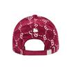 MLB Cotton Baseball Caps Unisex Rose Red Fashion 3ACPMV126-43WIS