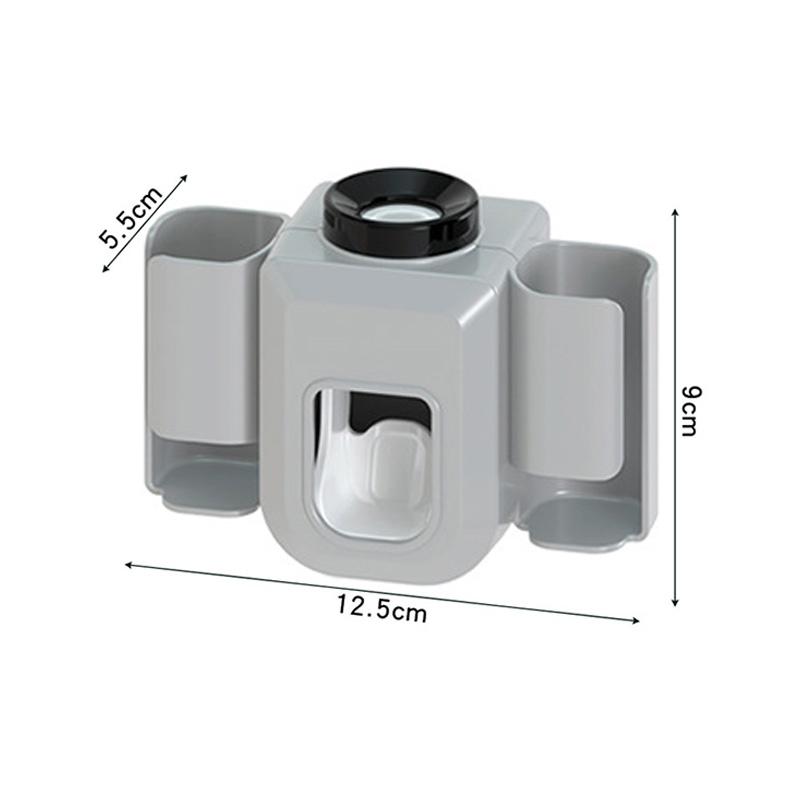 Nástěnný automatický dávkovač zubní pasty Držák na zubní kartáčky Koupelnový děrovač Multifunkční elektrický držák na zubní kartáčky zdarma