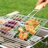 Reusable Fish Grilling Rack Folding BBQ Grilling Basket Portable Fish Grill Baskets  for Veggies