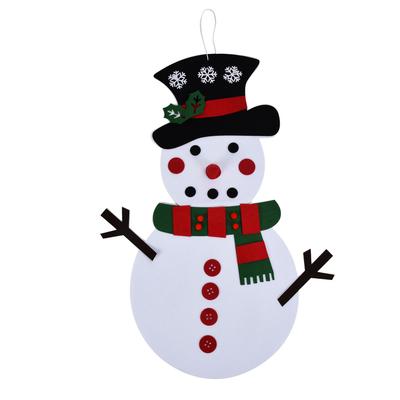 Felt Christmas Snowman DIY Christmas Snowman Games Set Xmas Ornament Decoration for Kids