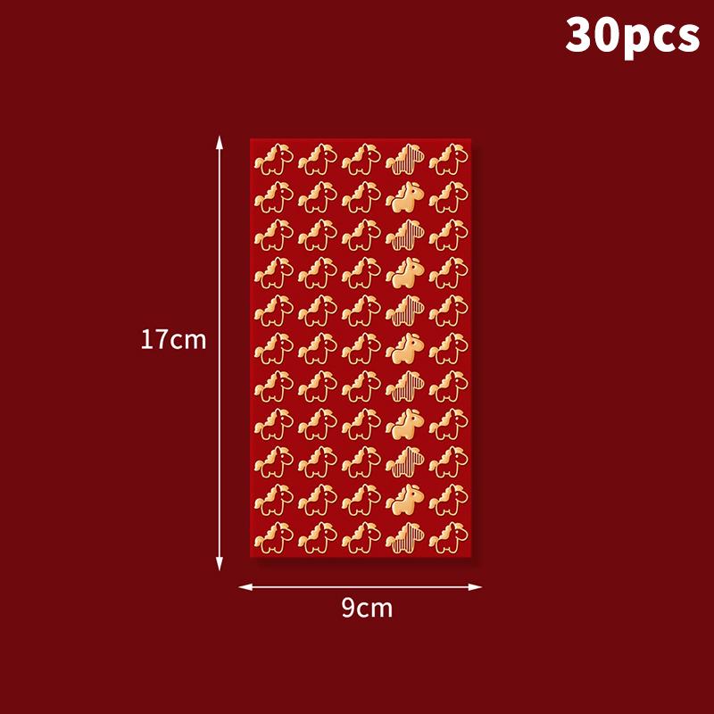 

2026 Year of the Horse Red Envelopes Set 30-Pack Premium Foil Stamped Lucky Money Packets,Creative Hongbao New A7