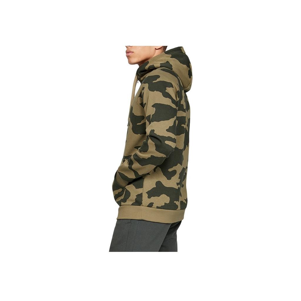 Under Armour Camo Hooded Cardigan Sweatshirt Jacket Men Outerwear Outpost-Green 1329748-331