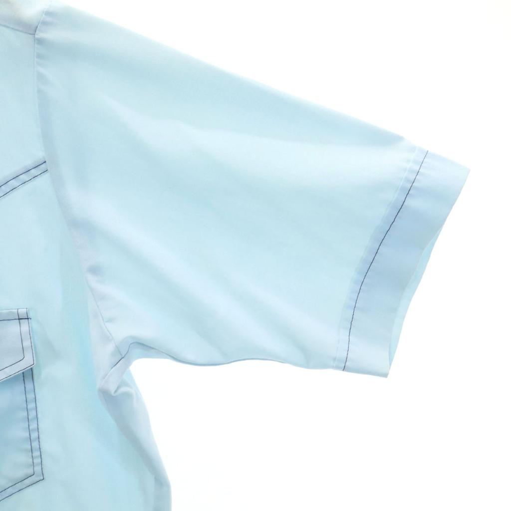 K MART 70s vintage Short sleeve Western shirt light blue Men's Used