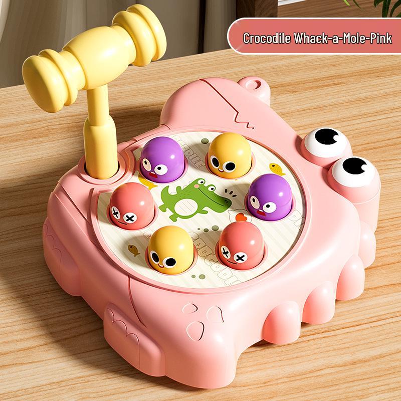 Crocodile Whack-a-Mole Brain Training Toy for Kids: Early Education Tapping Toy for Infants and Toddlers
