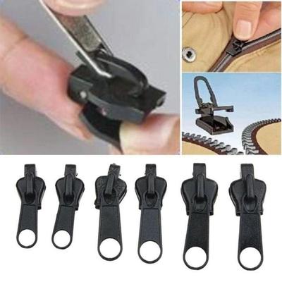 6 stuks Instant Fix Rits Reparatieset Vervanging Zip Slider Tanden Redding