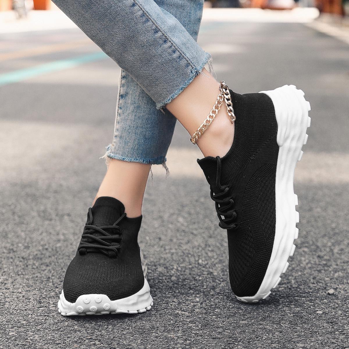 2025 Men s Plus Size Breathable Flyknit Slip-on Sock Shoes 41 белый