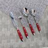 Set di Coltello, Forchetta e Cucchiaio per Tavola Occidentale in Acciaio Inossidabile 304 set da cena stoviglie set di posate 1 pezzo / set da 5 pezzi
