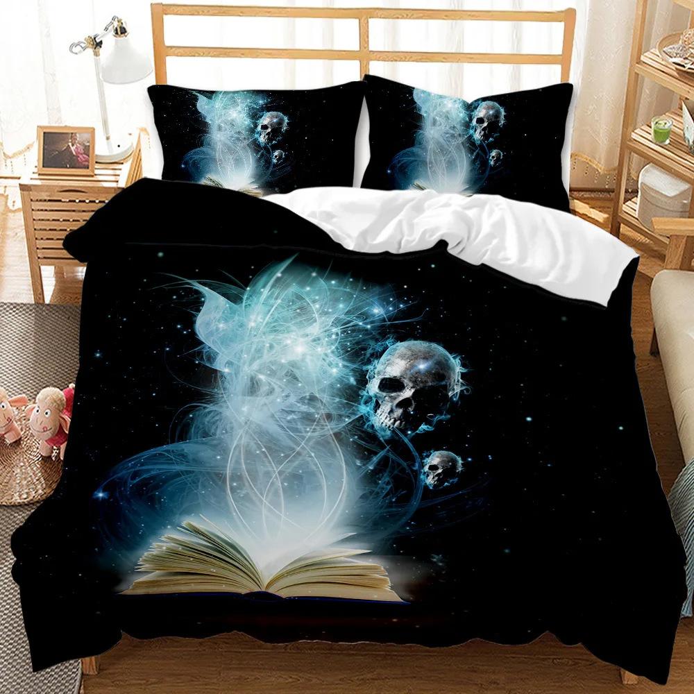 Magic Book Duvet Set Suitable For Boys And Girls Bedroom Decoration Bedding Three-Piece Set