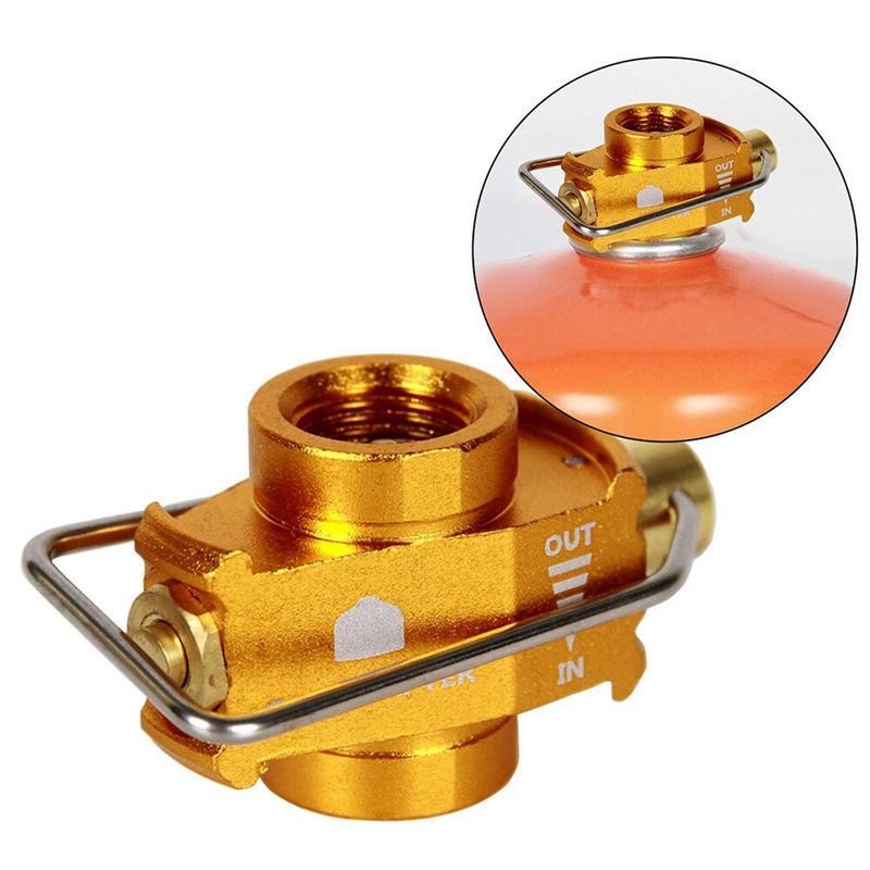 Gas Canister Refill Adapter Flip Fuel Transfer Device Valve Shifter Outdoor Camping Accessories GZW