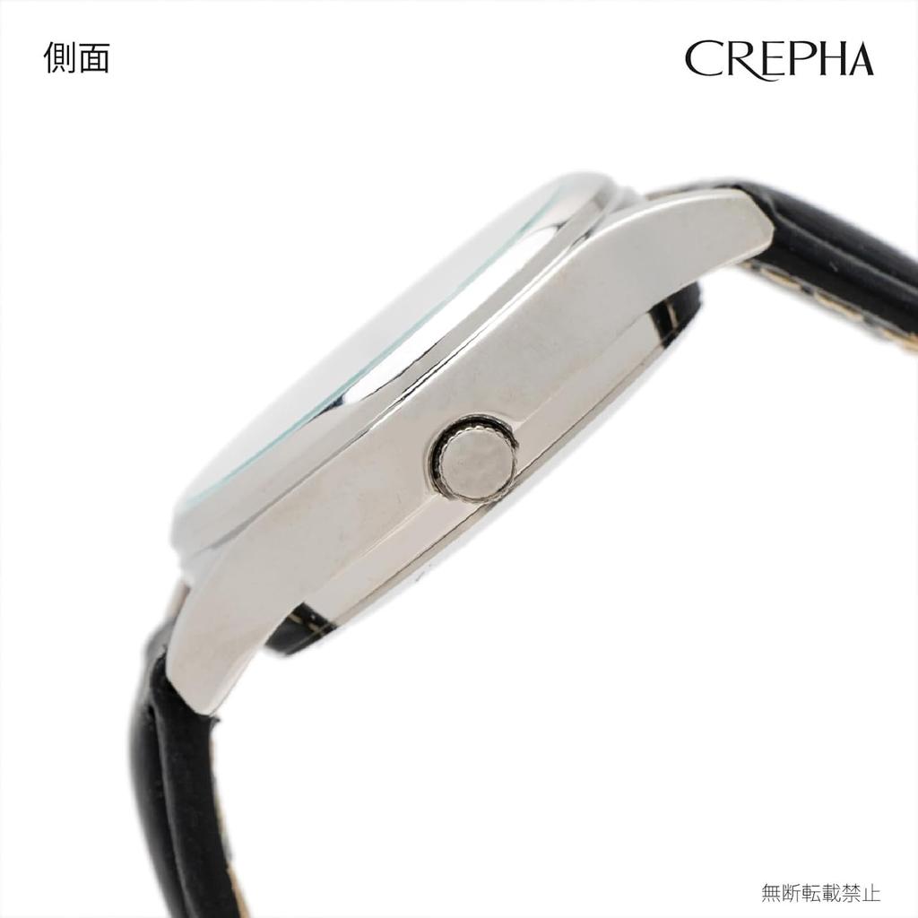 [Clefa] Analoge Damenuhr Wasserdicht Lederarmband Schwarz TE-AL242-WTS