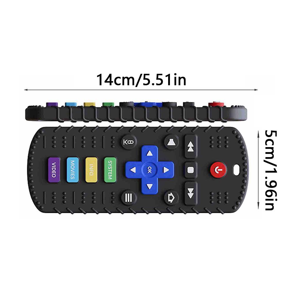 Children's Remote Control Teether Baby Oral Appetite Period Soothing Teething Bite Gum Anti-Eating Playthings