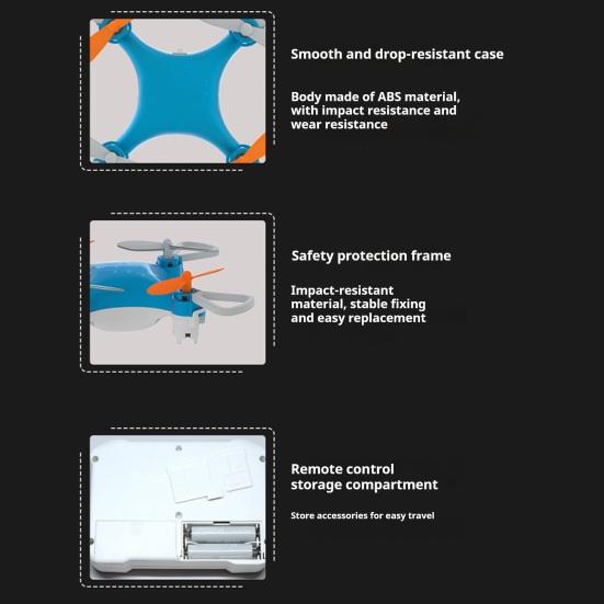 Mini Remote Control Drone Toy Easy Stunt Flights with 360 Degrees Flips Altitude Hold Indoor Outdoor