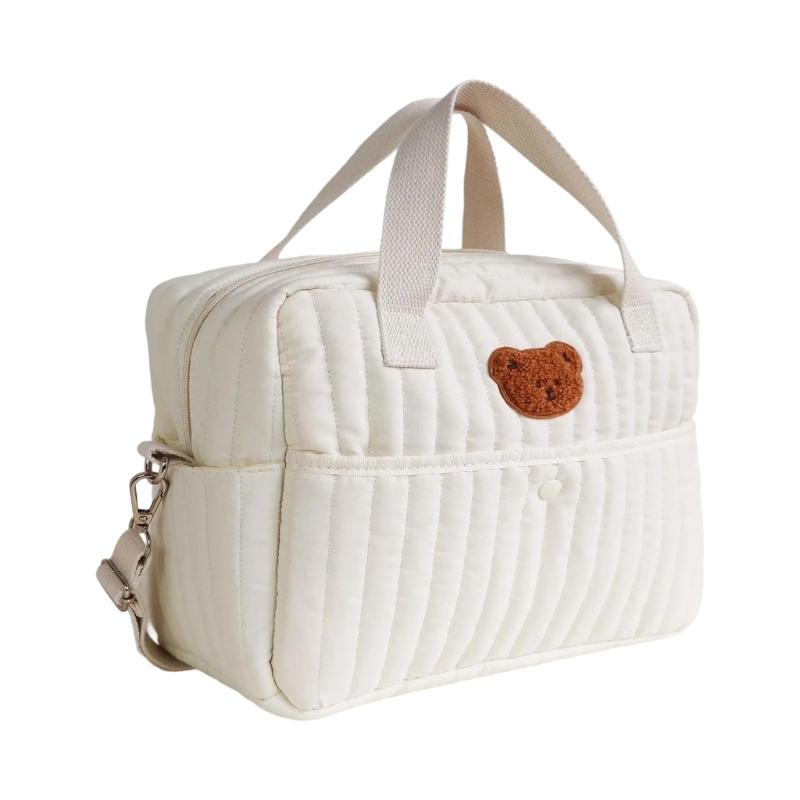 Diaper Bag Lightweight Shoulder Bags Large Capacity Mom Bag Crossbody Bag Splashproof Multiple Compartment Handbag