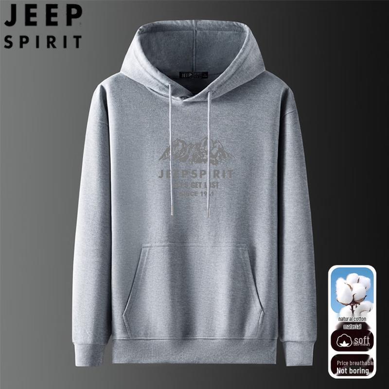 JEEP SPIRIT Men's Casual Hooded Sweatshirt