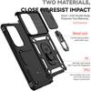 Military Ring Kickstand Case For Samsung Galaxy S26 S25 S24 S23 S22 Plus Ultra Shockproof Slide Camera Lens Protect Cover