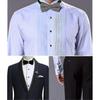Mens Cufflinks And Studs Set -tuxedo Shirts Classic Black&silver Match Botao,zx