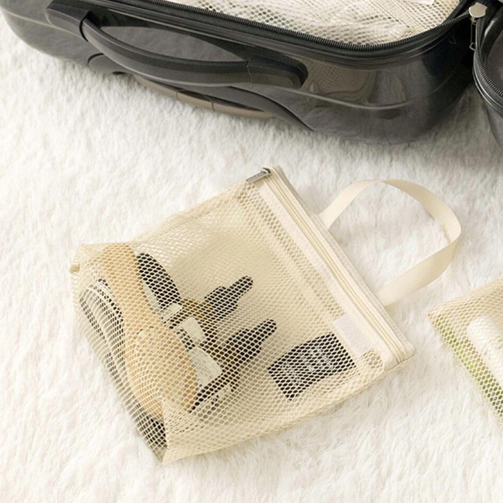 Stylish Mesh Waterproof Shower Bag Quick Drainage Designs Accessory for Gym Dorms and Camping Portable and Sturdy