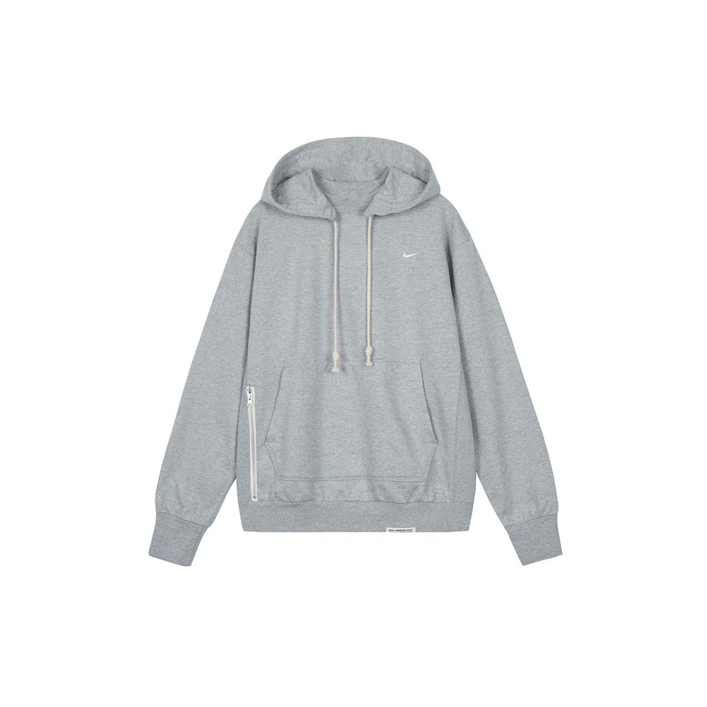 Nike Dri-Fit Standard Issue Embroidered Logo Hoodie Pullover Long Sleeve Men tops Light-Grey DQ5819-063