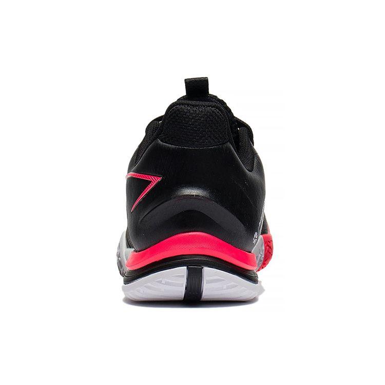 Li Ning Ground Flight SE Fabric Shock Absorption Breathable Low-Top Badminton Shoes Unisex Shoes Black White AYZS014-1