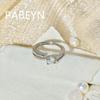 925 Sterling Silver Stylish and Simple 50-point Zircon Ring, Birthday Party Anniversary Gift, Daily Wear By Women