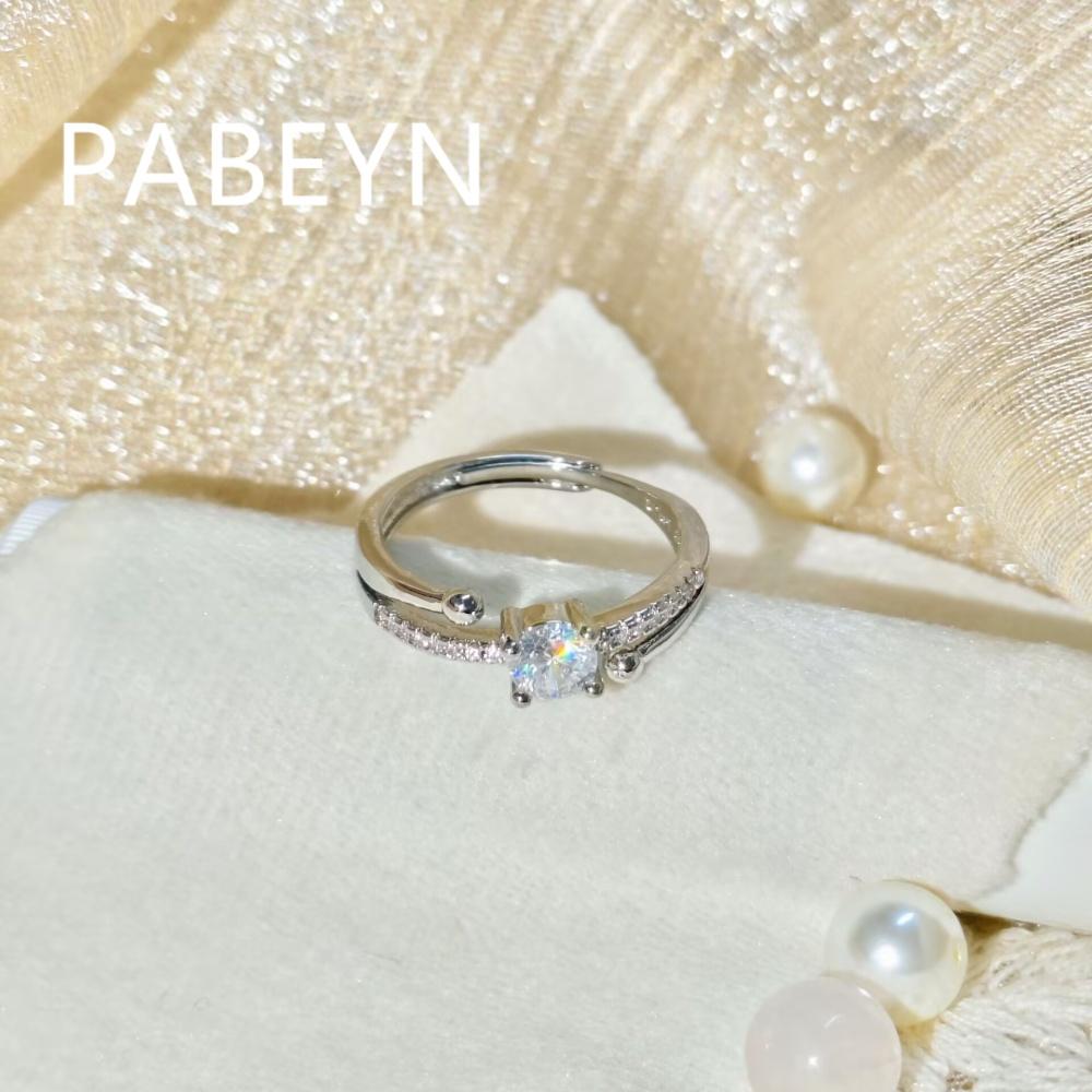 925 Sterling Silver Stylish and Simple 50-point Zircon Ring, Birthday Party Anniversary Gift, Daily Wear By Women