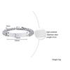 Vnox Free Personnalisez les noms des bracelets d'identification en acier inoxydable pour hommes, cadeau d'amour personnalisé pour père mari fils, largeur 9/12 mm
