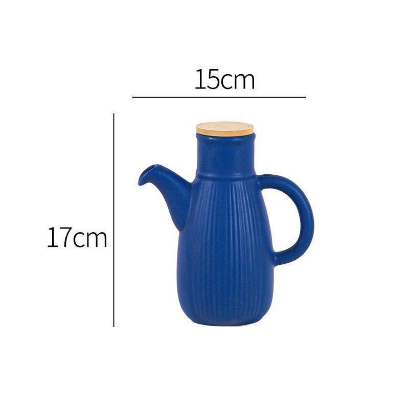 Ceramic Leak-Proof Oil Pot - Large Capacity for Home Use