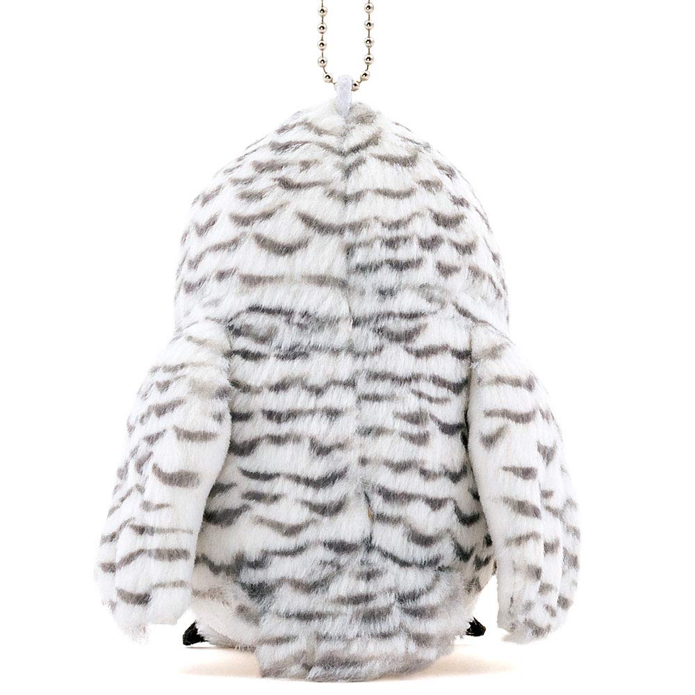 COLORATA Snowy Owl Plush Mascot (Realistic Birdwith Chain) Cute Bird Keychain Doll Gift (Twice Tested)  Christmas Present